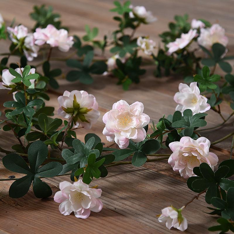 Simulated rose vine shading and winding indoor walls